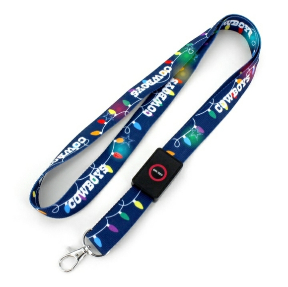 NFL Dallas Cowboys Holiday Light-Up LED Lanyard (NEW) - Picture 1 of 5